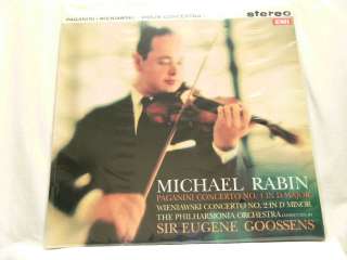 MICHAEL RABIN Paganini Wieniawski Violin Cto Goossens 180 gram NEW LP 