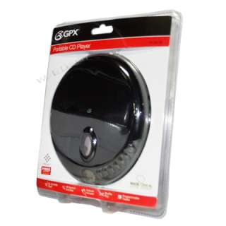 GPX Portable Audio AntiSkip Stereo CD Player Black NEW 047323130113 