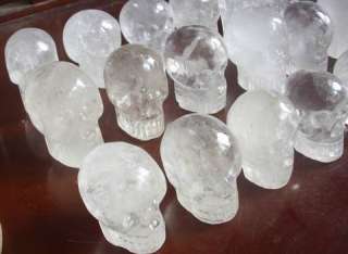 This item is natural Clear quartz crystal skulls carved from China by 