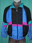 J261 80s 90s? neon windbreaker jacket worn tag Adult XL? used GC