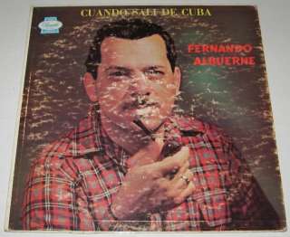 FERNANDO ALBUERNE   CUANDO SALI DE CUBA   VENEZUELA LP  