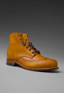 WOLVERINE Addison 1000 Mile Wingtip Boot in Tan  