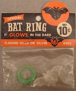 1960S OFFICIAL BAT RING MINT IN PACKAGE  