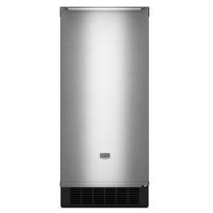 Maytag 15 in. 50 lb. Freestanding or Built In Ice Maker in Stainless 