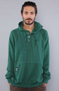 LRG Core Collection The Core Collection Hooded Henley in Forest 