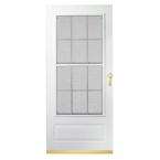 300 Series 36 in. White Aluminum Triple Track Colonial Storm Door with 
