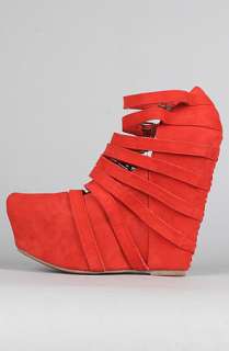 Jeffrey Campbell The Zip II Shoe in Red Leather  Karmaloop 
