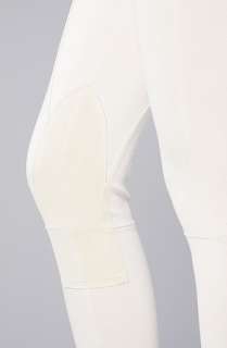 Free People The Seamed Equestrian Ponte Pull On Pants in Cream 