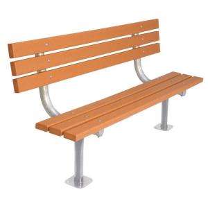   Bench With Back  Surface Mount, Cedar G940SM CDR6 