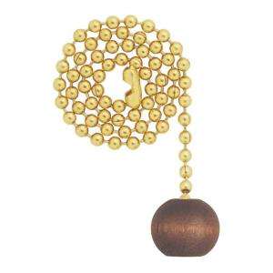Westinghouse Walnut Wooden Ball Pull Chain  DISCONTINUED 7706900 at 