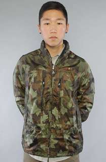 LRG Core Collection The Core Collection Windbreaker in Olive Camo 