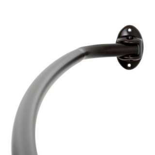 72 in. Adjustable Curved Shower Rod in Oil Rubbed Bronze 35601RB at 