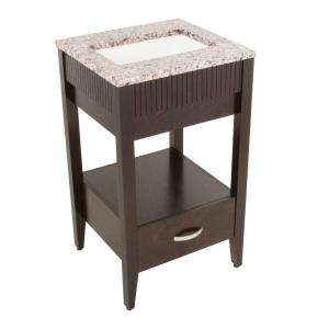 St. Paul Concord 20 in. Vanity in Espresso with Stone Effects Vanity 