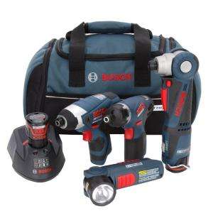 Bosch 12 Volt Lithium Ion 4 Tool Combo Kit CLPK40 120 at The Home 