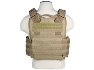 NcStar Plate Carrier Tactical Vest BLACK Military Special Forces Swat 