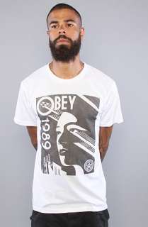 Obey The New Era Everyday Crew Neck Tee in White  Karmaloop 