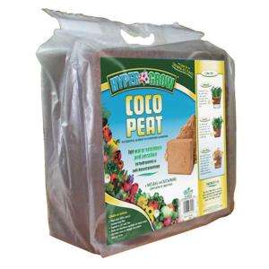 HyperGrow Compressed Brick Coco Peat Growing Medium for Hydroponic and 