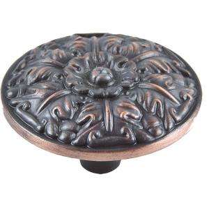   Homewares Hammered Collection Venetian Bronze 1.5 in. Small Round Knob