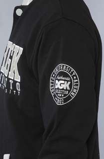 DGK The Scholar Snap Up Sweatshirt in Black  Karmaloop   Global 