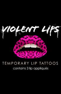 Violent Lips The Pink Leopard Lip Tattoo  Karmaloop   Global 