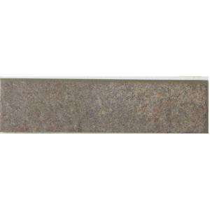 MARAZZI Granite 12 in. x 3 in. Graphite Porcelain Bullnose Floor and 