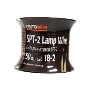 Cerrowire 50 ft. Clear 18 2 Lamp Cord 252 1012BR 