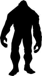 Bigfoot Decal 3.75x6.75 select color vinyl sticker  