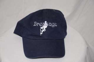 NWT Ponyline Embroidered Dressage Logo Navy Ball Cap OS  