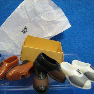DOLLHOUSE 3 pairs Heidi Ott Boxed Mans Shoes 112 #20  