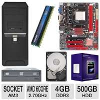 Click to view BIOSTAR GEFORCE MB W/X6 1045T, 500G HDD, 4G DDR3,