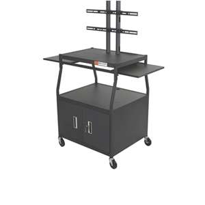Balt 27531 Wide Body Flat Panel Cart with Cabinet 