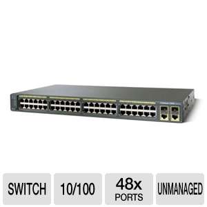 Cisco Catalyst   C2960 48TC L   48 Port 10/100 Network Switch with 2x 