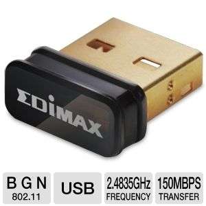 Edimax EW 7811Un 150Mbps Wireless Nano USB Adapter   150Mbps, 802.11b 