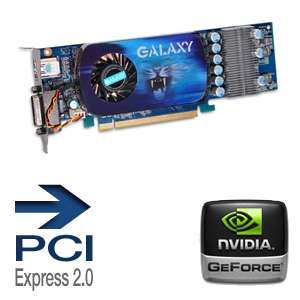 Galaxy 96GFF6HVDCXX GeForce 9600 GT Low Profile Video Card   512MB 