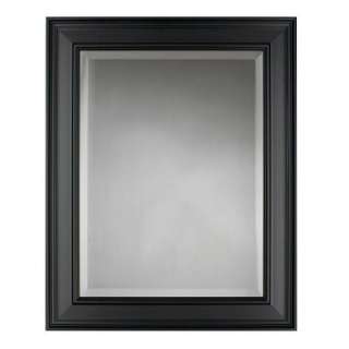 Martha Stewart Living Grasmere 24 in. x 30 in. Framed Mirror in Black 
