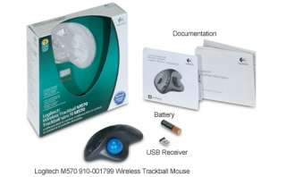 Logitech 910 001799 M570 Wireless Trackball Mouse Item#  L23 0126 