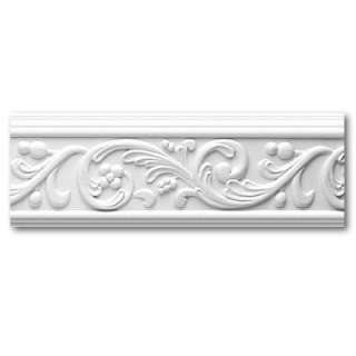 FP25130 5/8 in. x 4 7/8 in. x 8 ft. Primed Polyurethane Rococo Frieze 
