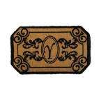Perfect Home Kingston Rectangle Monogram Mat, 24 in. x 39 in. x 1.5 in 