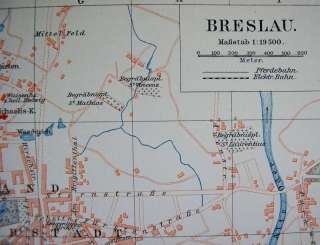 Alter Stadtplan 1898 Breslau Schlesien 44  