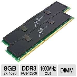 PNY MD8192KD3 1600 X9 XLR8 Desktop Memory Kit   8GB (2x 4GB), PC3 