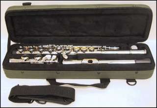 Classic C Flute Case/Green/Lightweight/Shoulder Strap  