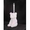 Bär 60375   Porzellan weiß mit Perlmutteffekt   Teddybär   WC 