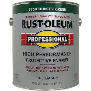 Rust Oleum Professional Gloss Hunter Green 1 Gallon Oil Based Enamel 