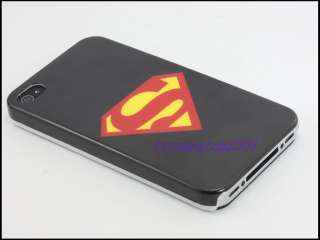 New Black Superman Hard Case Cover for Apple iPhone 4 4G  