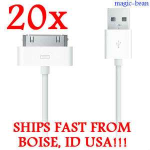   Charger Data Sync Charge Cord iPad 2 iPod iPhone 3 3GS 4 x20  