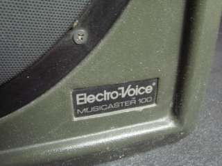 Electro Voice EV Musicmaster 100 Speaker Pair 60 Watt 8 Ohm All 