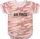 US Air Force USAF Pink Camo baby shirt girls one piece onesie infant 