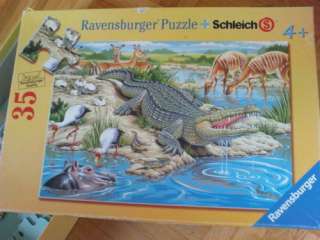 Puzzle 35 Teile Ravensburger incl. Krokodil von Schleich in Baden 