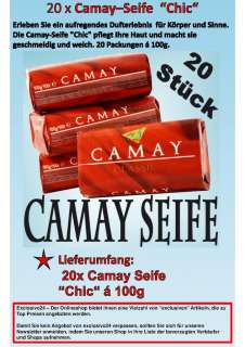 20 x Camay Seife Classic Stückseife 100g Stücke Bad Kernseife 