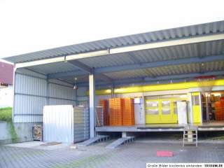 großes Schleppdach Anbau Bj. 2007 Neuwertig Stahlhalle Halle Rampe 